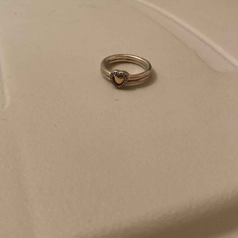 Pandora heart rings- set of 2